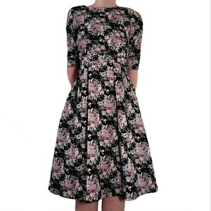 Ulyana Sergeenko Silk Blend Dress, Floral Tea Dress